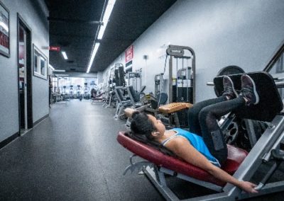 woman leg press steel fitness morton grove gym